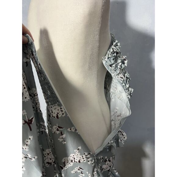 Pretty Little Thing Off the Shoulder Dress Summer Frills Maxi Size US 6 Womens - Picture 8 of 10